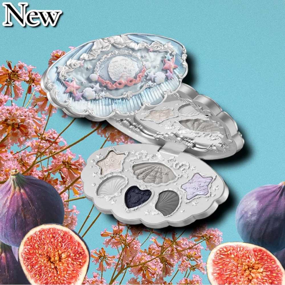 💕Pending💕 Flower Knows Shell’s Jewel 6-Color Makeup Palette – 03 Deep Sea - Picture 1 of 3